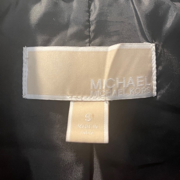 Michael Kors, vegan leather jacket with gold zipper.Only used few times. - Picture 2 of 3